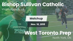 Matchup: Bishop Sullivan Cath vs. West Toronto Prep 2018
