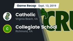 Recap: Catholic  vs. Collegiate School 2019