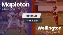 Matchup: Mapleton vs. Wellington  2017