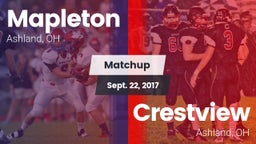 Matchup: Mapleton vs. Crestview  2017