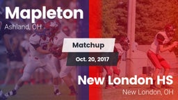 Matchup: Mapleton vs. New London HS 2017