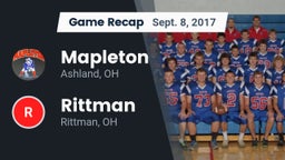 Recap: Mapleton  vs. Rittman  2017