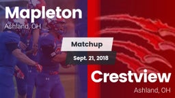 Matchup: Mapleton vs. Crestview  2018