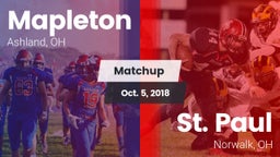 Matchup: Mapleton vs. St. Paul  2018