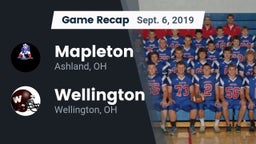 Recap: Mapleton  vs. Wellington  2019