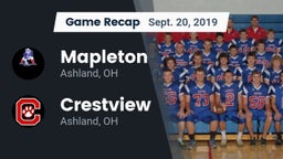 Recap: Mapleton  vs. Crestview  2019