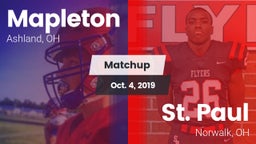 Matchup: Mapleton vs. St. Paul  2019