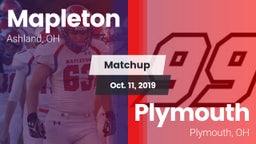 Matchup: Mapleton vs. Plymouth  2019
