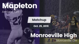 Matchup: Mapleton vs. Monroeville High 2019