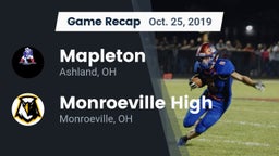 Recap: Mapleton  vs. Monroeville High 2019
