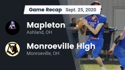 Recap: Mapleton  vs. Monroeville High 2020