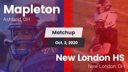 Matchup: Mapleton vs. New London HS 2020