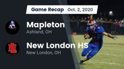 Recap: Mapleton  vs. New London HS 2020