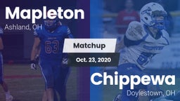 Matchup: Mapleton vs. Chippewa  2020