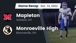 Recap: Mapleton  vs. Monroeville High 2022