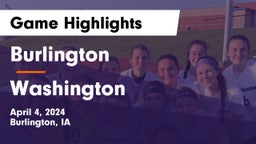 Burlington  vs Washington  Game Highlights - April 4, 2024