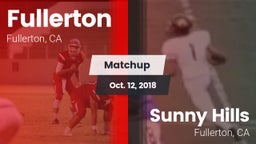 Matchup: Fullerton vs. Sunny Hills  2018