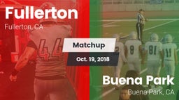Matchup: Fullerton vs. Buena Park  2018