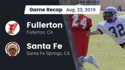 Recap: Fullerton  vs. Santa Fe  2019