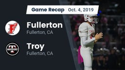 Recap: Fullerton  vs. Troy  2019