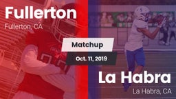 Matchup: Fullerton vs. La Habra  2019