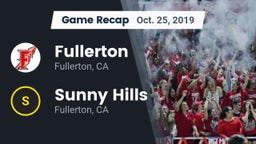 Recap: Fullerton  vs. Sunny Hills  2019