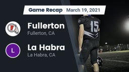 Recap: Fullerton  vs. La Habra  2021