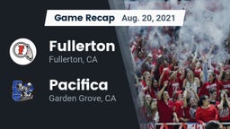 Recap: Fullerton  vs. Pacifica  2021