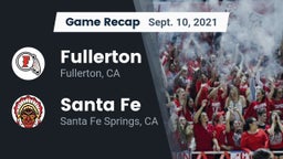 Recap: Fullerton  vs. Santa Fe  2021