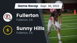Recap: Fullerton  vs. Sunny Hills  2022