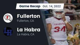 Recap: Fullerton  vs. La Habra  2022