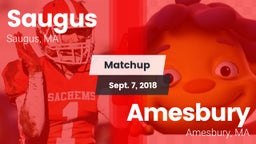 Matchup: Saugus vs. Amesbury  2018