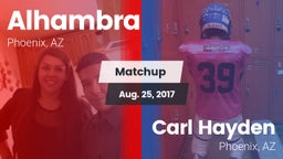 Matchup: Alhambra vs. Carl Hayden  2017