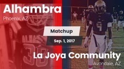 Matchup: Alhambra vs. La Joya Community  2017