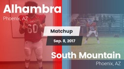Matchup: Alhambra vs. South Mountain  2017