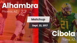 Matchup: Alhambra vs. Cibola  2017