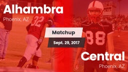 Matchup: Alhambra vs. Central  2017