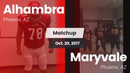 Matchup: Alhambra vs. Maryvale  2017