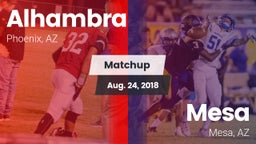 Matchup: Alhambra vs. Mesa  2018