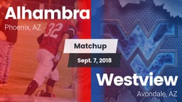 Matchup: Alhambra vs. Westview  2018