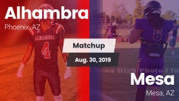 Matchup: Alhambra vs. Mesa  2019