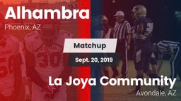 Matchup: Alhambra vs. La Joya Community  2019