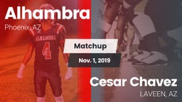 Matchup: Alhambra vs.   Cesar Chavez  2019