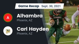 Recap: Alhambra  vs. Carl Hayden  2021