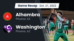 Recap: Alhambra  vs. Washington  2022