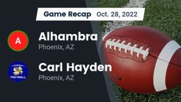 Recap: Alhambra  vs. Carl Hayden  2022