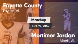 Matchup: Fayette County vs. Mortimer Jordan  2016