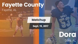 Matchup: Fayette County vs. Dora  2017