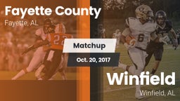 Matchup: Fayette County vs. Winfield  2017