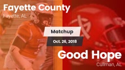 Matchup: Fayette County vs. Good Hope  2018